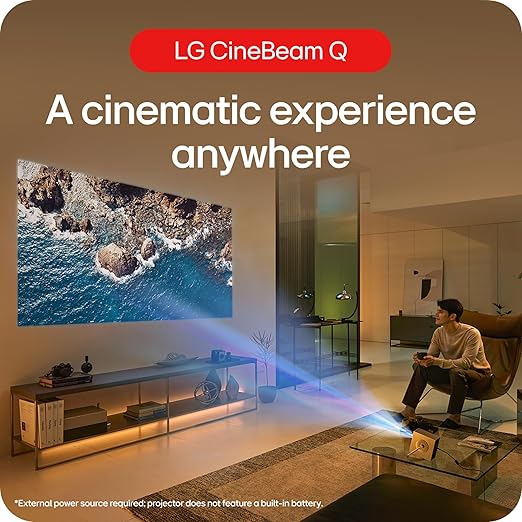 LG CineBeam Q 4K UHD Smart Portable Laser Projector HU710PB - Image 14